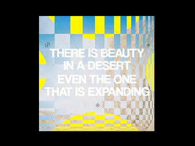 beauty in a desert animation experiment graphic design typography