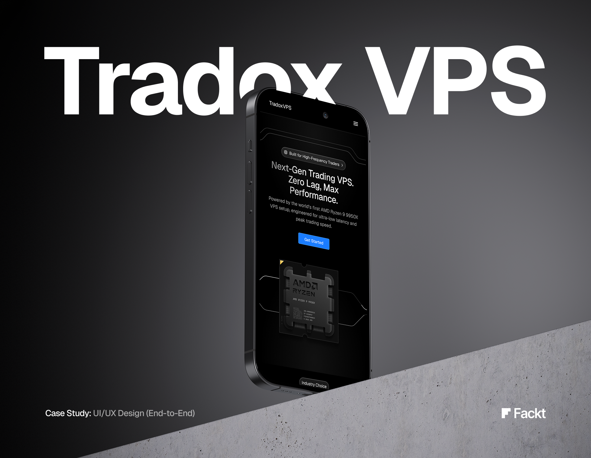 TradoxVPS Landing Page Design + Lottie Animations animation branding motion graphics ui uiux web design