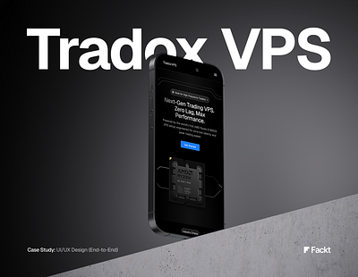 TradoxVPS Landing Page Design + Lottie Animations animation branding motion graphics ui uiux web design