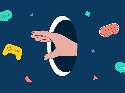 Join the metaverse illustration metaverse vector