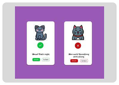 Day 11 - Flash Message (success and error) graphic design ui