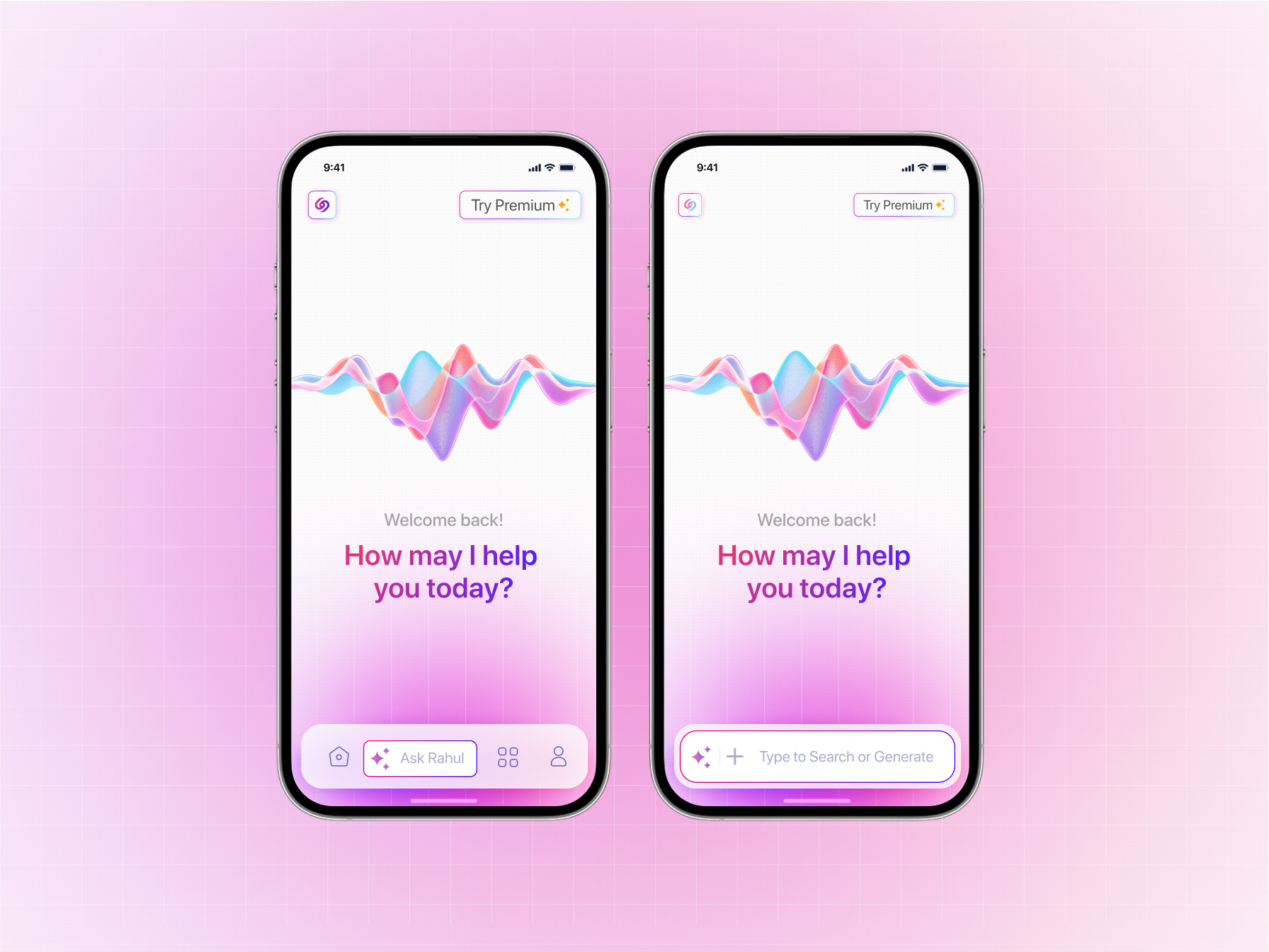 Voice AI Activity ai chat animation login motion graphics pro product log in ui design ui uxui