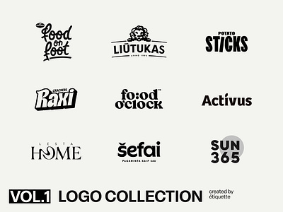 Logotype collection | Vol. 1 branding collection graphic design identity lettering logo design logofolio logomark logotype motion graphics packaging