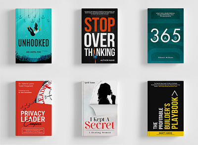 Book Cover Folio 365 dad amazon kdp anxiety book cover bundle book cover folio book cover mockup book cover page design book cover set branding design ebook cover graphic design kdp kindle book cover leadership leadership book cover overthinking secret talks unhooked whelth book cover
