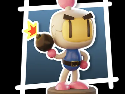 Bomberman - MagicaCSG 3d 3dmodel 3dmodeling illustration magicacsg roblox stylized