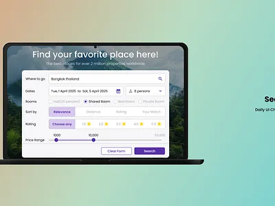 Daily UI Challenge #022 - Search 022 dailyui dailyuichallenge dashboard filter search travelling ui uichallenge uidesign ux design