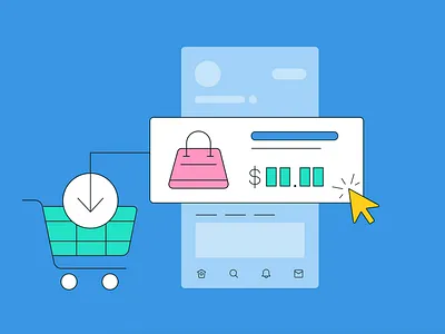 Twitter ecommerce ecommerce illustration social media twitter vector