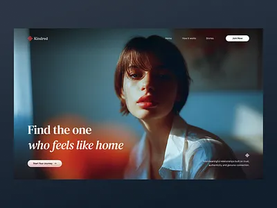 Dating App Landing Page app dating landing page ui ux