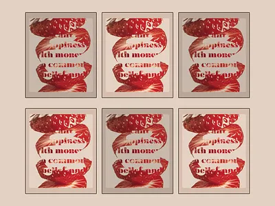 | Design | strawberry with hidden motivational phrase branding design graphic design illustration logo typography ui ux vector