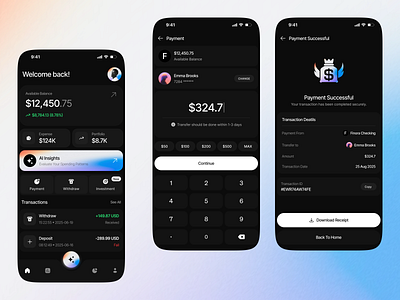AI-Powered Finance App - Payment ai ai finance app app design design finance finance mobile app mobile mobile app