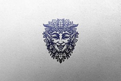 Satyr berries branding design dionysus god grapes graphic design icon illustration logo logo design nature oak satyr vector water wine