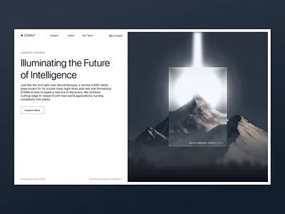 Clean UI Design Concept design landing page light ui ux