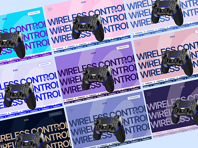 Main page | wireless controller on sale branding design graphic design illustration logo typography ui ux vector