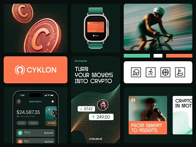 Cyklon Crypto Fintech Branding brand brand guidelines brand identity brand sign branding graphic design halo lab identity logo logo design logotype packaging smm