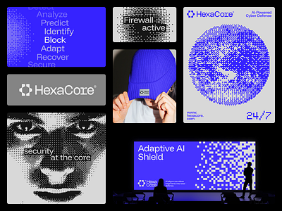 HexaCore AI Tech Branding brand brand guidelines brand identity brand sign branding business graphic design halo lab identity logo logo design logotype marketing packaging
