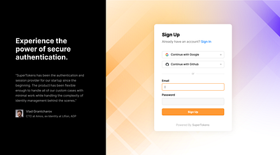 Sign Up Form (Authentication) authentication design login product design sign in sign up ui ux ui visual design