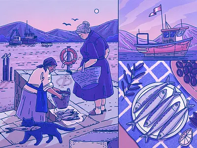 Digital Art: Mediterranean Vibes art design design studio digital art digital illustration digital painting graphic design illustration illustration art illustrations illustrator