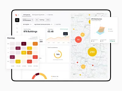 MapMortar - Portfolio Risk Assessment & Analytics building assessment carbon footprint climate risk commercial real estate decarbonisation tracking esg reporting estate management facility management property investment property portfolio property tech real estate analytics retrofit planning risk assessment saas dashboard sustainability analytics sustainability reporting