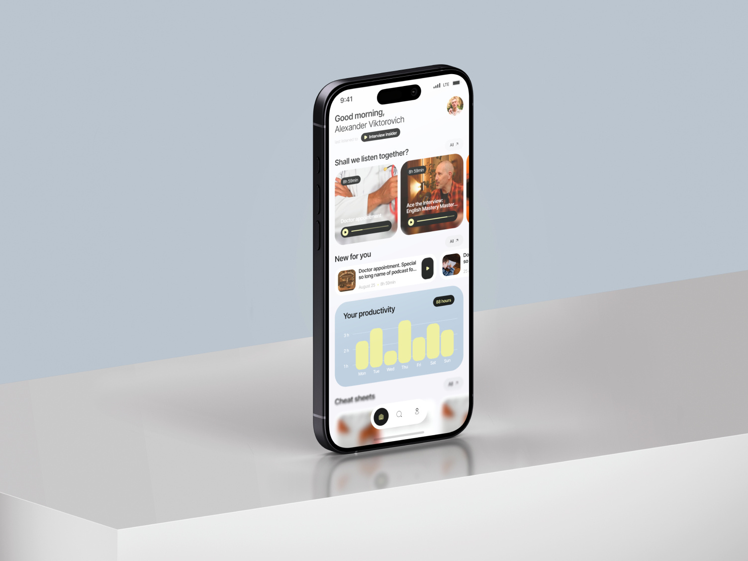 Educational Online Podcasts Mobile App design education education app interface mobile app mobile screen podcast podcast online ui ux