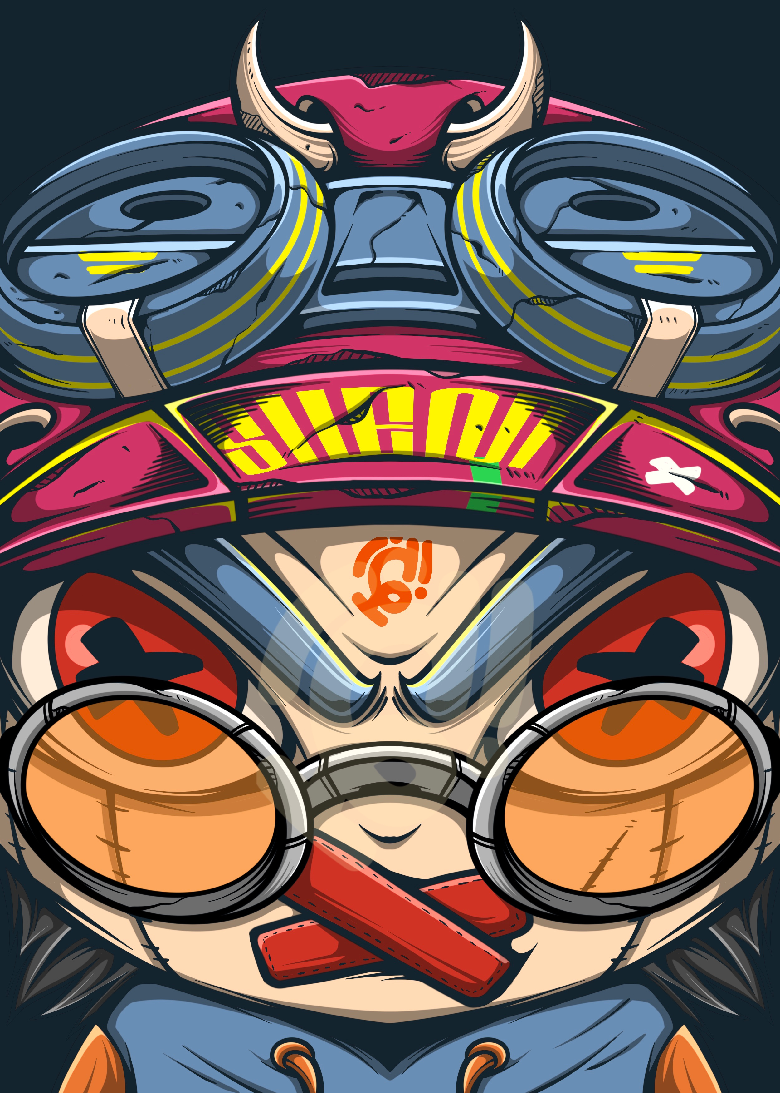 Shuuttttt art character clothing cyberpunk design doodle game illustration merchandise nft vector