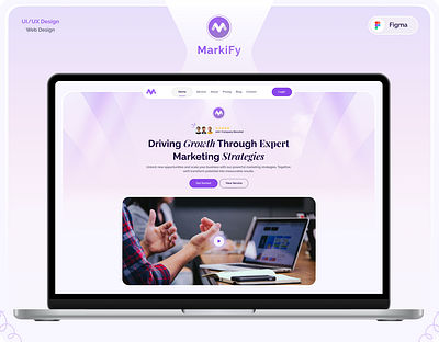 Markify Web Design UI/Ux design graphic design landing page ui ux web