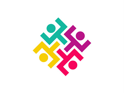 People Logo colorful logo family family logo happy icon illustration logo logo design people people logo symbol team teamwork vector