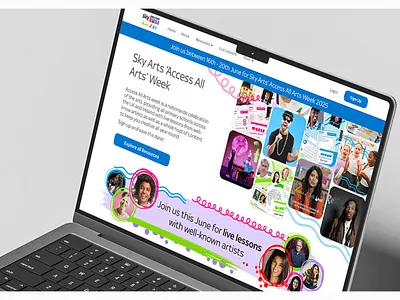 Sky Access All Arts: Website UI Redesign graphic design strategy ui web design