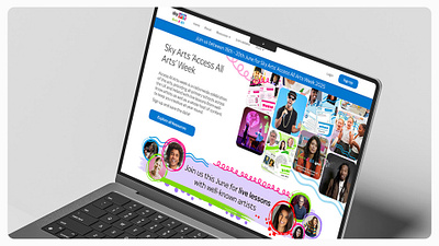 Sky Access All Arts: Website UI Redesign graphic design strategy ui web design