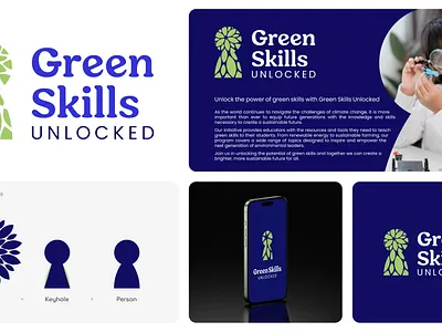 Green Skills Unlocked: Brand Identity brand identity brand strategy branding graphic design logo