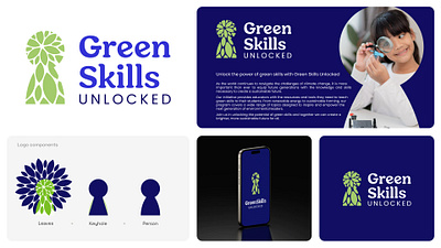 Green Skills Unlocked: Brand Identity brand identity brand strategy branding graphic design logo