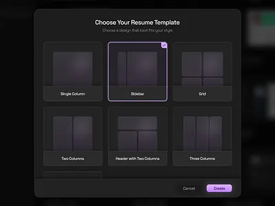 Resume Builder design figma freelance product design saas saas design template ui uiux uiux design user experience user interface ux uxui web app web app design web application web design website design