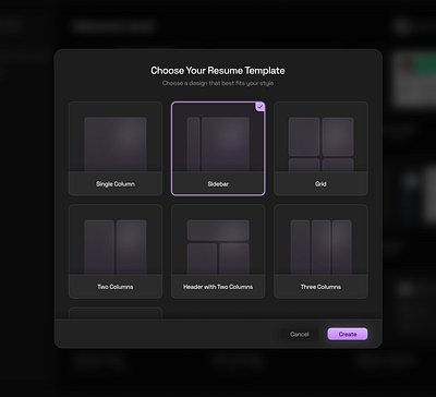 Resume Builder design figma freelance product design saas saas design template ui uiux uiux design user experience user interface ux uxui web app web app design web application web design website design