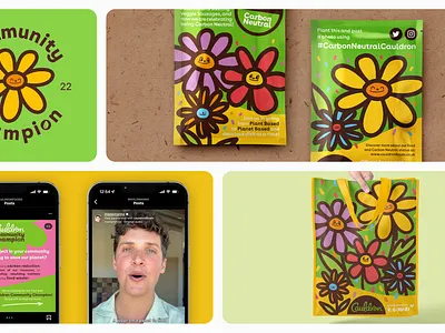 Cauldron: Playful Illustrations & Campaign Identity graphic design illustration social media typography