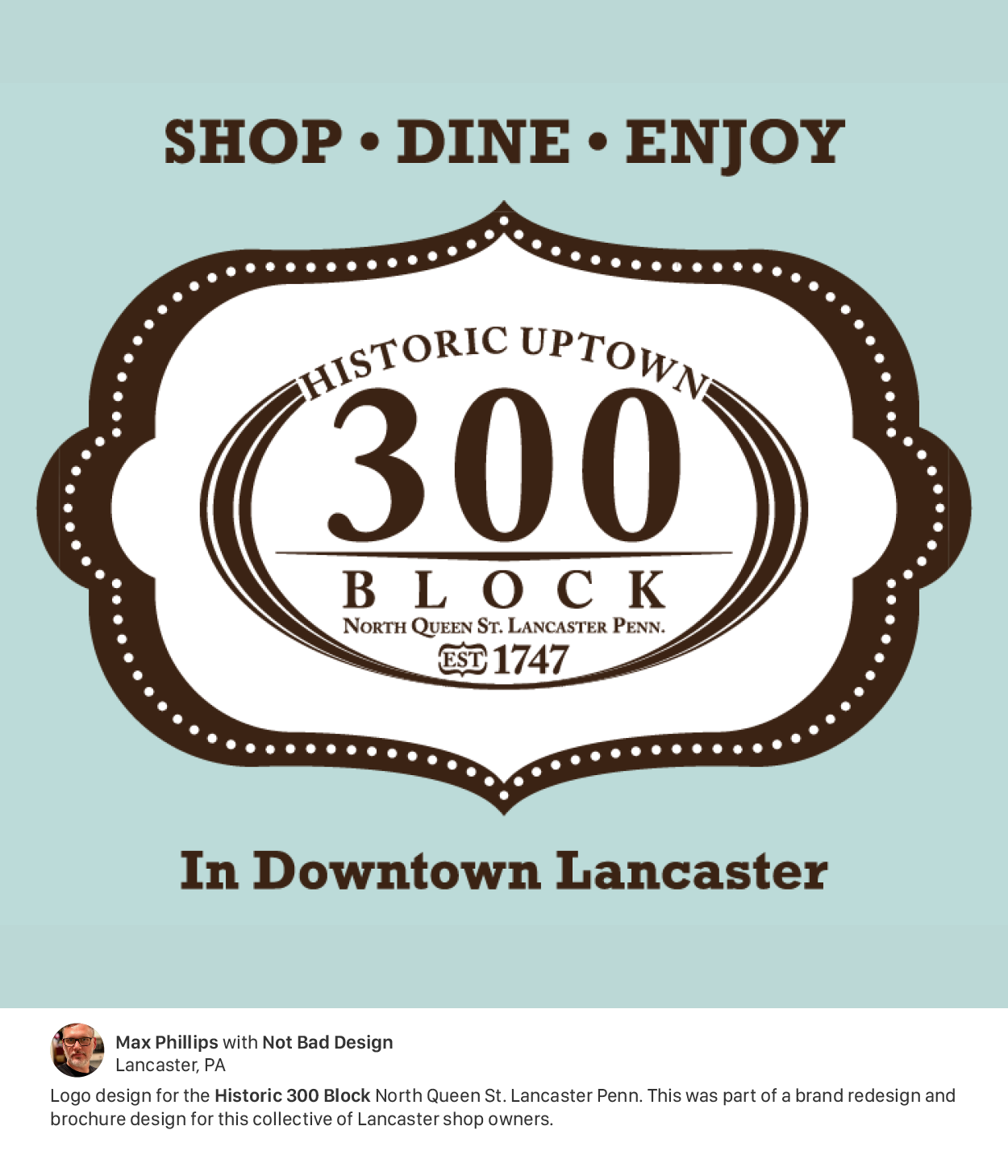Historic Uptown 300 Block branding graphic design illustration layout desing logo