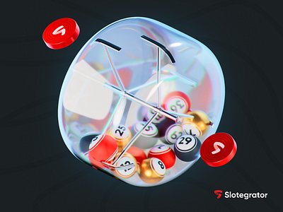 Bingo Game – 3D Hero Illustration 3d 3d render 3dmodeling 3drender blender blender3d branding design graphic design illustration visualization