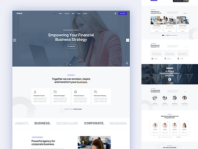 Upspace – Corporate Landing Page Template (Bootstrap 5, HTML5) enterprise website template