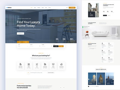 Upspace – Real Estate Landing Page Template (Bootstrap 5, HTML5) real estate platform