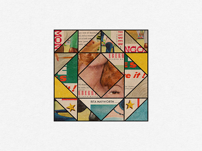 Rita surrounded by Random Stuff art collage collage art collage maker collages collagist digital digital collage graphic design illustration shapes textures vintage vintage collage