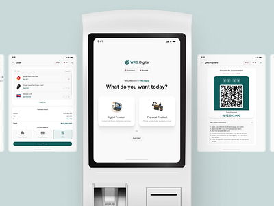 WRG.Digital - KiosK Design app billing check out clean design figma kiosk kiosk checkout kiosk ui design minimal mobile app modern order payment product design self service ui