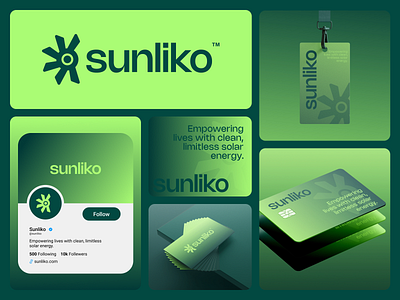 Solar Energy Logo Design | Green Energy & Minimal Concept brand identity branding business logo creative logo eco flat logo green energy logo logos logotype minimal logo sajen vect solar energy