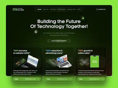 Code Allies Landing page landing page ui ui design ui designer uiux ux web design website website design