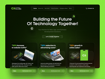 Code Allies Landing page landing page ui ui design ui designer uiux ux web design website website design