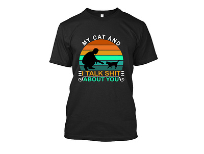 cat t-shirt 1 branding design graphic design illustration logo svg t shirt typography ui vector