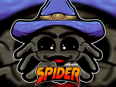 Halloween Spider animation branding design graphic design halloween illustration logo mascot mascotlogo typography ui ux vector