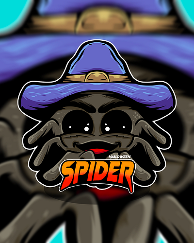 Halloween Spider animation branding design graphic design halloween illustration logo mascot mascotlogo typography ui ux vector
