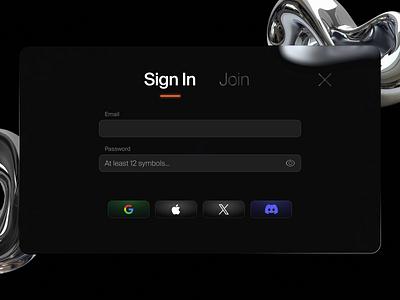 Liquid Glass UI Modal Window apple design best design crypto cyber punk dapp design trends fluid futuristic glossy ios26 liquid glass metaverse modal window modern design motion graphics p2p sleek design ui web design web3