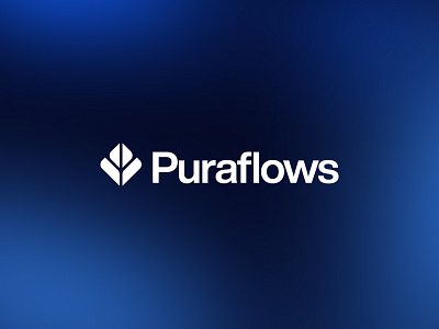 PURA FLOWS- LOGO DESIGN branding connection design graphic design identity illustration logo logo design logos logotype m logo startup company tech ui z logo