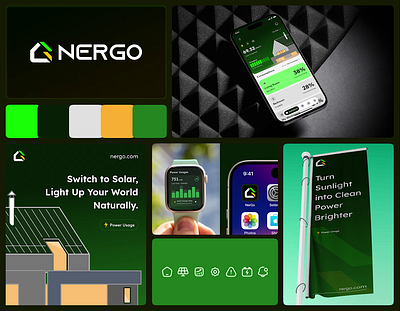 NerGo Solar Branding animation app branding dashboard design ecommerce graphic design icon illustration layout logo motion graphics typographic ui uiux vector web design webapp website