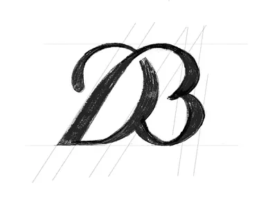 D+B Monogram brandidentity branding design graphic design illustration logo monogram typography ui vector