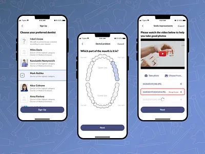 Dental Clinic Mobile App app dental clinic design ui